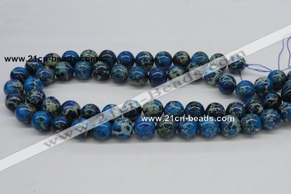 CDI46 16 inches 14mm round dyed imperial jasper beads wholesale