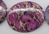 CDI470 15.5 inches 40*50mm oval dyed imperial jasper beads