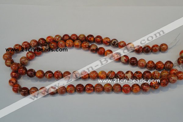 CDI493 15.5 inches 10mm round dyed imperial jasper beads