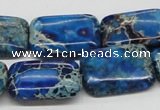 CDI56 16 inches 18*25mm rectangle dyed imperial jasper beads wholesale