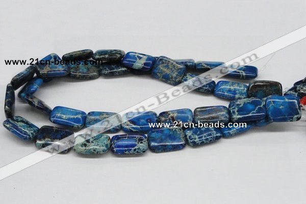 CDI56 16 inches 18*25mm rectangle dyed imperial jasper beads wholesale