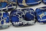 CDI57 16 inches 22*30mm rectangle dyed imperial jasper beads wholesale