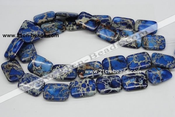 CDI57 16 inches 22*30mm rectangle dyed imperial jasper beads wholesale