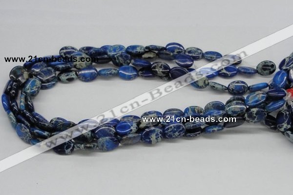 CDI58 16 inches 12*16mm oval dyed imperial jasper beads wholesale