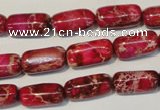 CDI598 15.5 inches 8*16mm column dyed imperial jasper beads