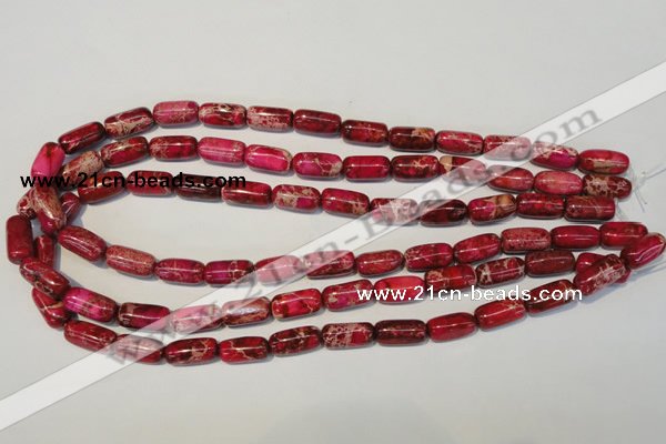 CDI598 15.5 inches 8*16mm column dyed imperial jasper beads