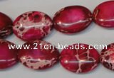 CDI646 15.5 inches 15*20mm oval dyed imperial jasper beads