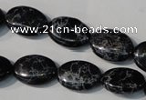 CDI691 15.5 inches 13*18mm oval dyed imperial jasper beads