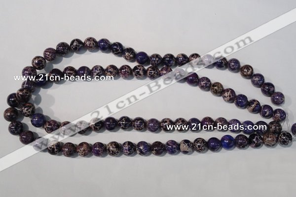 CDI696 15.5 inches 10mm round dyed imperial jasper beads