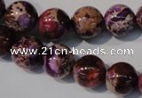 CDI697 15.5 inches 12mm round dyed imperial jasper beads