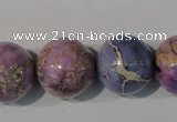 CDI698 15.5 inches 18mm round dyed imperial jasper beads