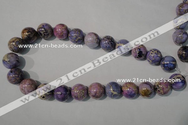 CDI698 15.5 inches 18mm round dyed imperial jasper beads