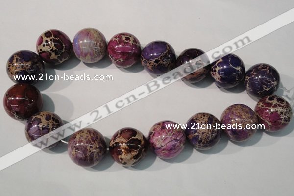 CDI699 15.5 inches 24mm round dyed imperial jasper beads