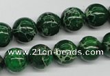 CDI70 16 inches 12mm round dyed imperial jasper beads wholesale