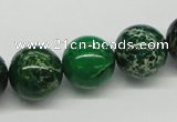 CDI71 16 inches 16mm round dyed imperial jasper beads wholesale