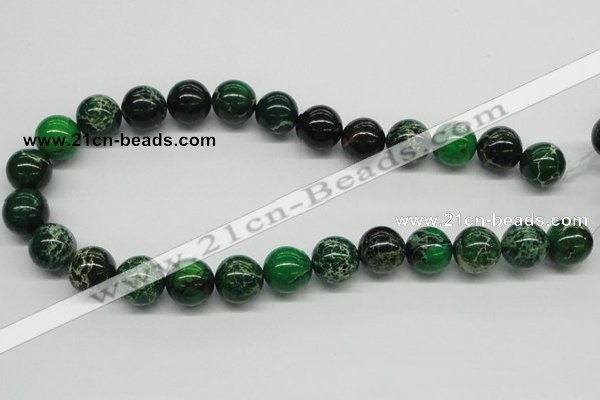 CDI71 16 inches 16mm round dyed imperial jasper beads wholesale