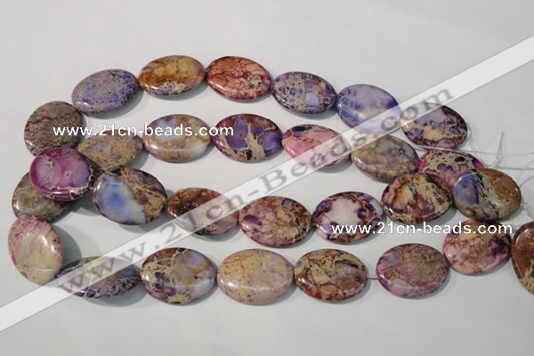 CDI712 15.5 inches 22*30mm oval dyed imperial jasper beads