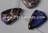 CDI724 Top-drilled 16*24mm flat teardrop dyed imperial jasper beads