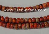 CDI731 15.5 inches 4*6mm rondelle dyed imperial jasper beads