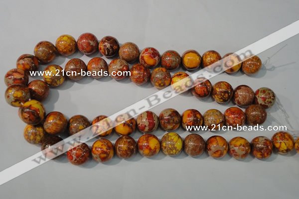 CDI742 15.5 inches 16mm round dyed imperial jasper beads