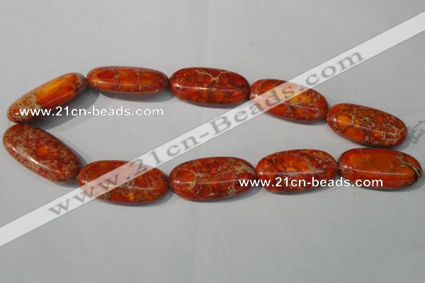 CDI752 15.5 inches 20*40mm oval dyed imperial jasper beads