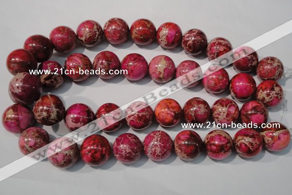 CDI764 15.5 inches 20mm round dyed imperial jasper beads