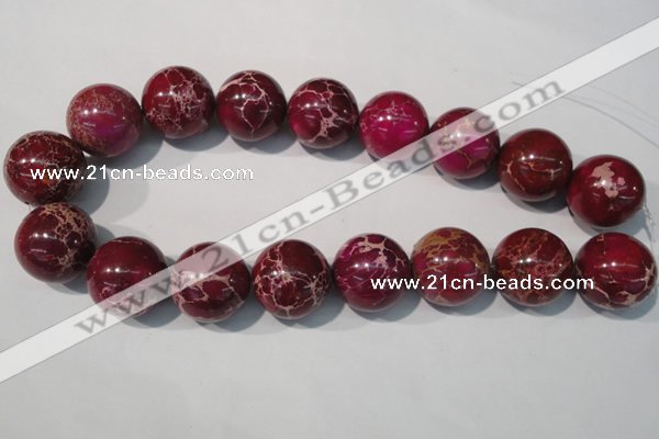 CDI765 15.5 inches 24mm round dyed imperial jasper beads