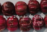 CDI767 15.5 inches 15*18mm pumpkin dyed imperial jasper beads