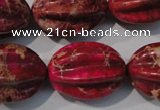 CDI769 15.5 inches 18*25mm star fruit shaped dyed imperial jasper beads