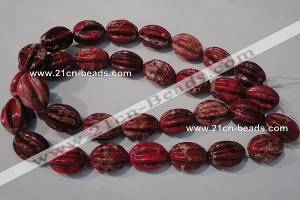 CDI769 15.5 inches 18*25mm star fruit shaped dyed imperial jasper beads