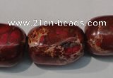 CDI771 15.5 inches 18*25mm nuggets dyed imperial jasper beads