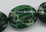 CDI78 16 inches 26*33mm star fruit shaped dyed imperial jasper beads