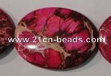 CDI784 15.5 inches 30*40mm oval dyed imperial jasper beads