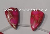 CDI798 Top-drilled 16*27mm flat teardrop dyed imperial jasper beads