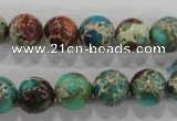 CDI804 15.5 inches 11mm round dyed imperial jasper beads wholesale