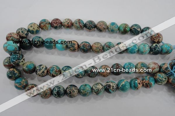 CDI806 15.5 inches 14mm round dyed imperial jasper beads wholesale