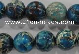 CDI807 15.5 inches 15mm round dyed imperial jasper beads wholesale