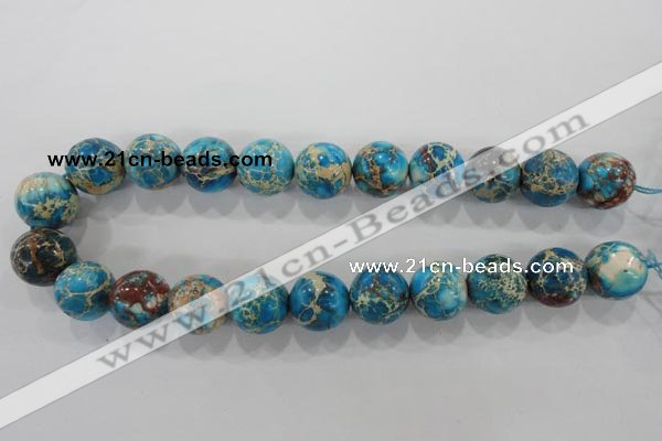 CDI808 15.5 inches 18mm round dyed imperial jasper beads wholesale