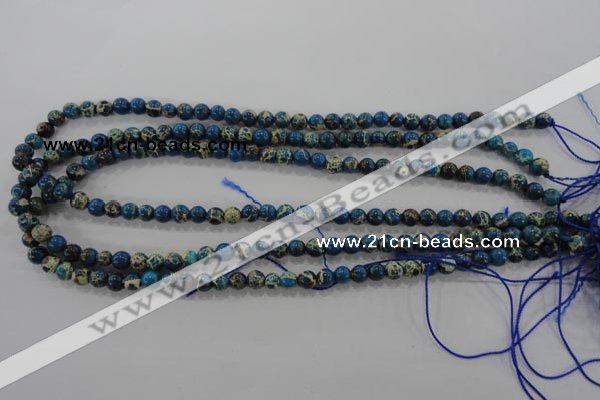 CDI811 15.5 inches 6mm round dyed imperial jasper beads wholesale