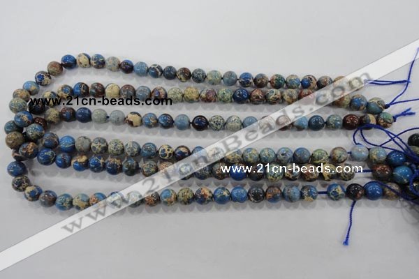 CDI813 15.5 inches 8mm round dyed imperial jasper beads wholesale