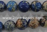 CDI816 15.5 inches 14mm round dyed imperial jasper beads wholesale