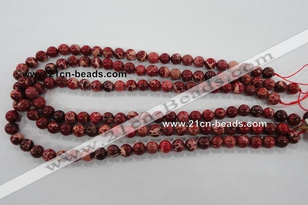 CDI822 15.5 inches 8mm round dyed imperial jasper beads wholesale