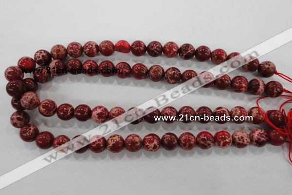 CDI823 15.5 inches 10mm round dyed imperial jasper beads wholesale