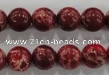 CDI825 15.5 inches 14mm round dyed imperial jasper beads wholesale