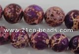 CDI835 15.5 inches 14mm round dyed imperial jasper beads wholesale