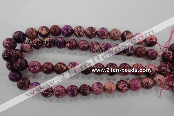 CDI835 15.5 inches 14mm round dyed imperial jasper beads wholesale