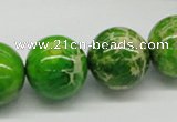 CDI84 16 inches 18mm round dyed imperial jasper beads wholesale