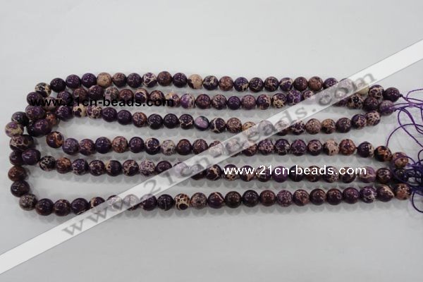 CDI842 15.5 inches 8mm round dyed imperial jasper beads wholesale