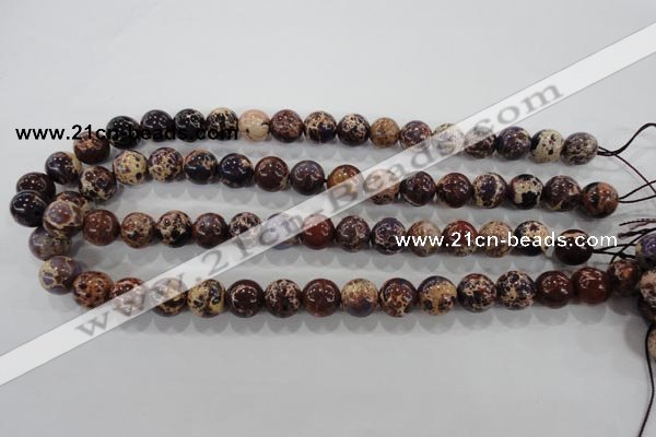 CDI843 15.5 inches 10mm round dyed imperial jasper beads wholesale