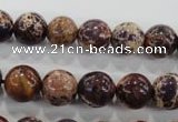 CDI844 15.5 inches 12mm round dyed imperial jasper beads wholesale